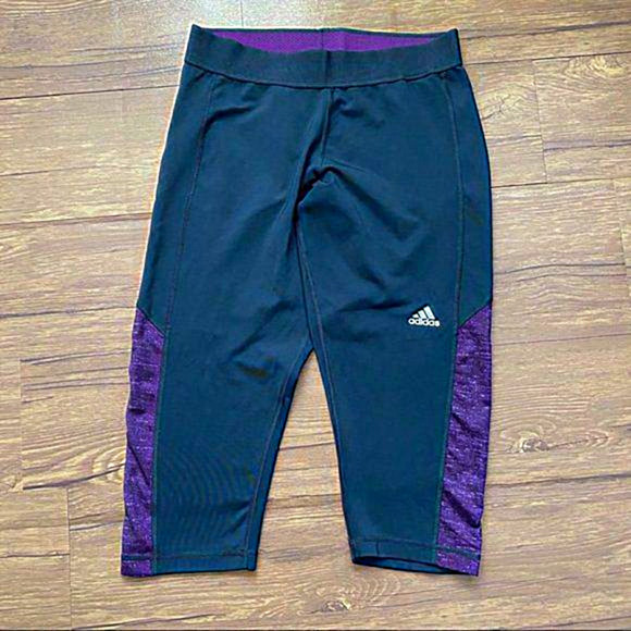 Adidas Techfit Cropped Pant‎ Size Medium - Picture 1 of 8